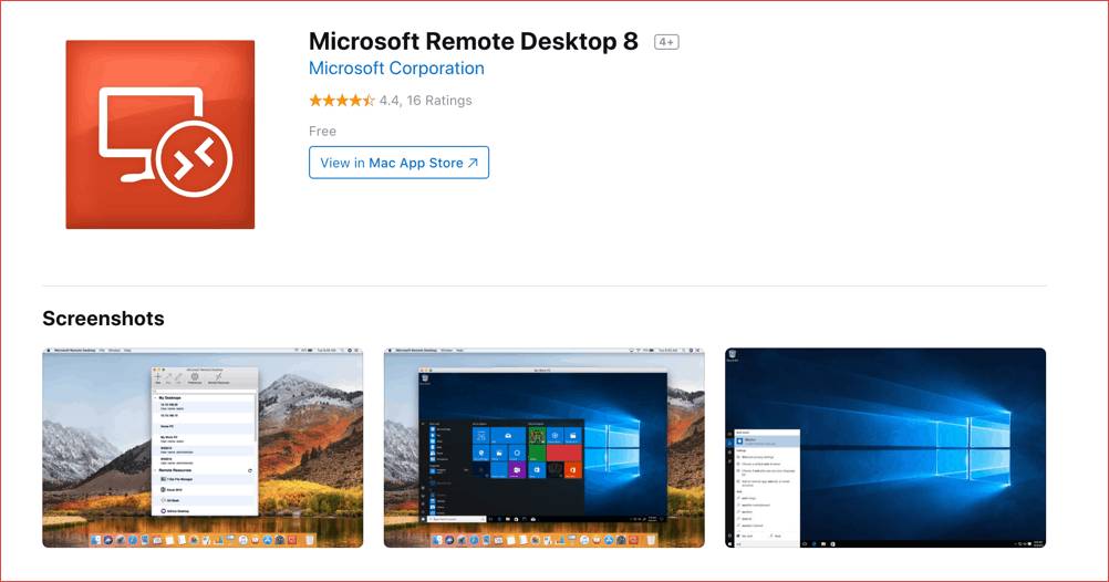 apple remote desktop microsoft